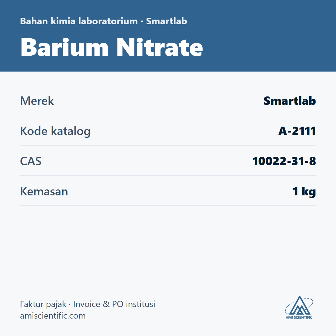 Barium Nitrate, CAS 10022-31-8, 1 kg – Smartlab A-2111