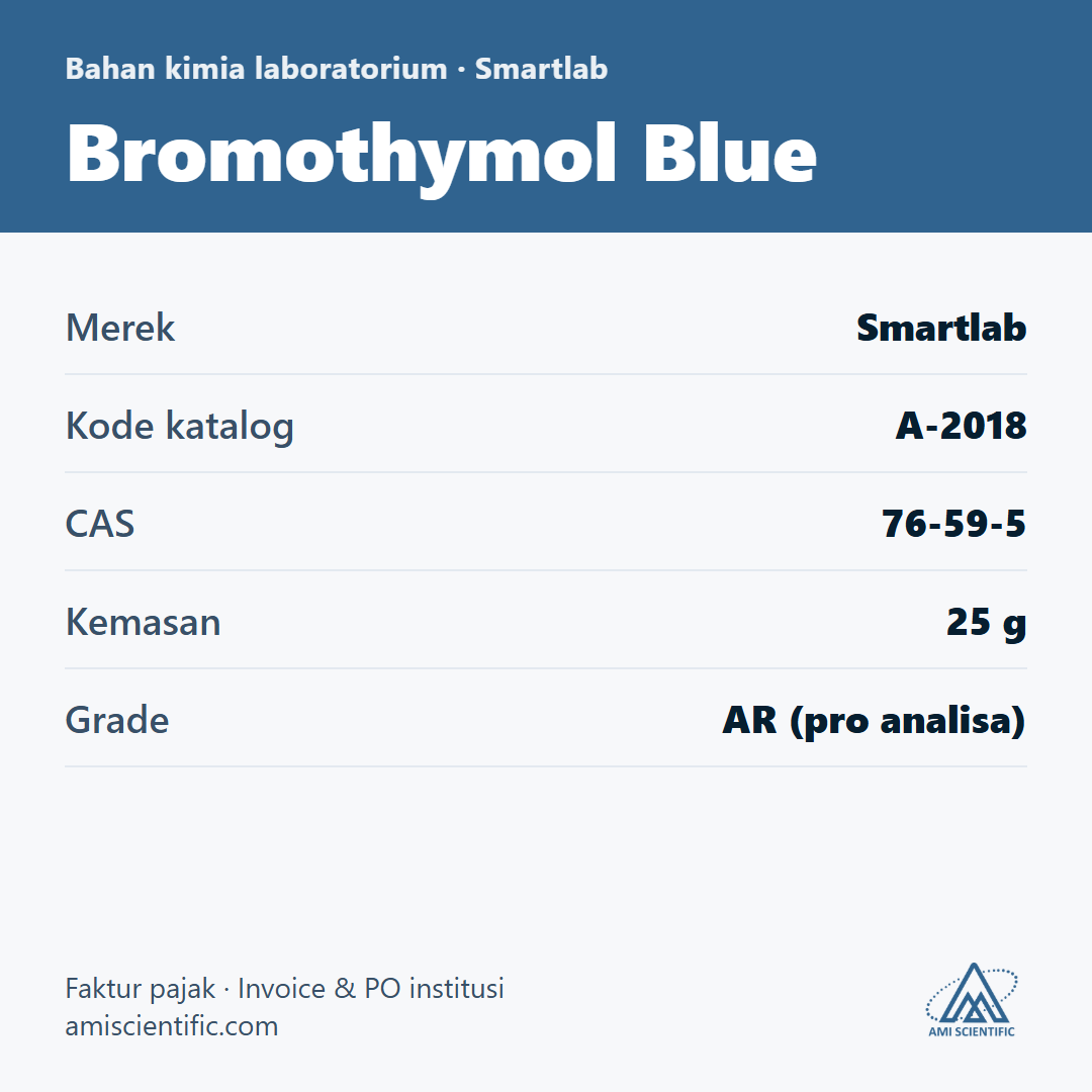 Bromothymol Blue, CAS 76-59-5, 25 g – Smartlab A-2018