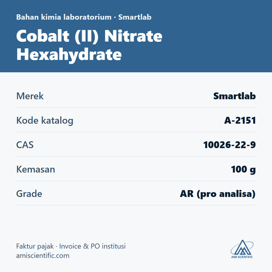 Cobalt (II) Nitrate Hexahydrate, CAS 10026-22-9, 100 g – Smartlab A-2151