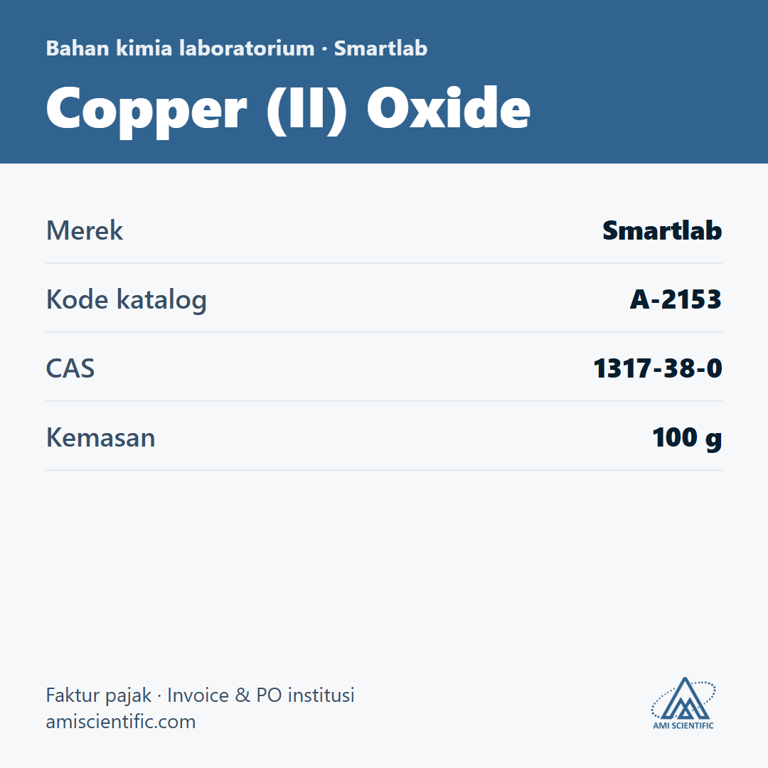 Copper (II) Oxide, CAS 1317-38-0, 100 g – Smartlab A-2153