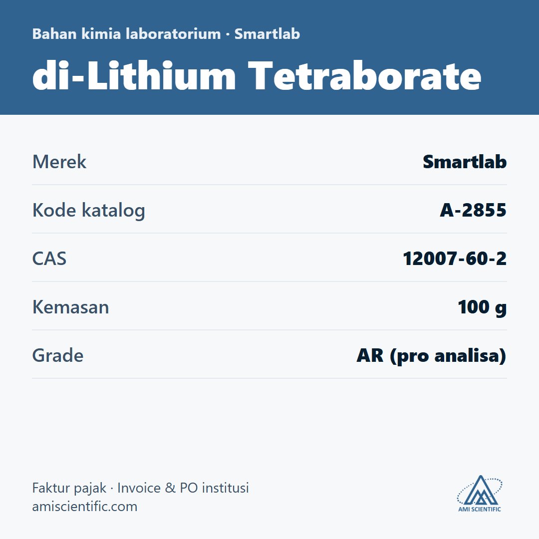 di-Lithium Tetraborate, CAS 12007-60-2, 100 g – Smartlab A-2855