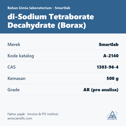 di-Sodium Tetraborate Decahydrate (Borax), CAS 1303-96-4, 500 g – Smartlab A-2140