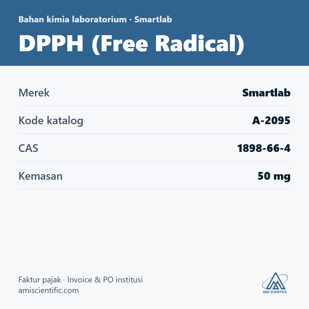 DPPH (Free Radical), CAS 1898-66-4, 50 mg – Smartlab A-2095