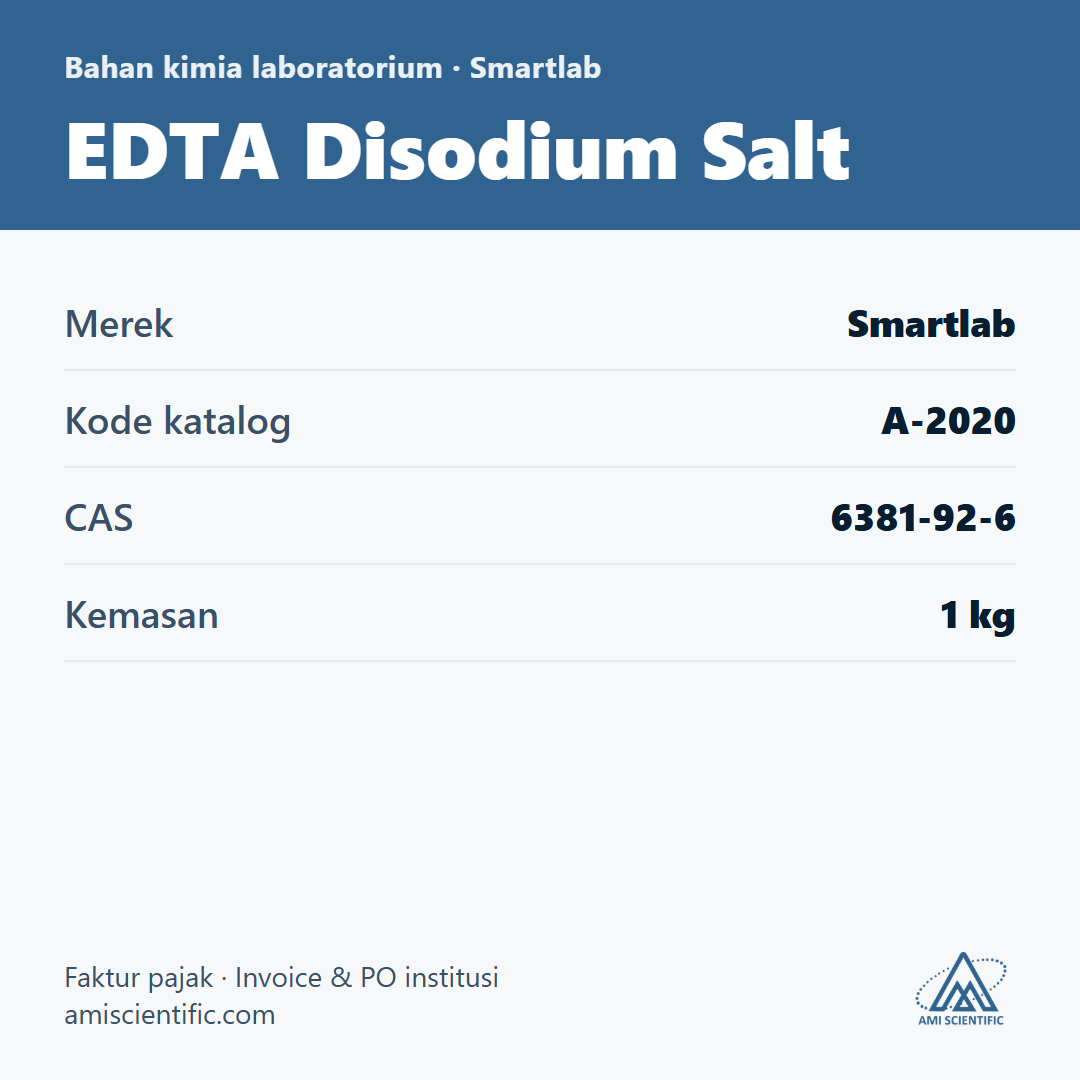 EDTA Disodium Salt, CAS 6381-92-6, 1 kg – Smartlab A-2020