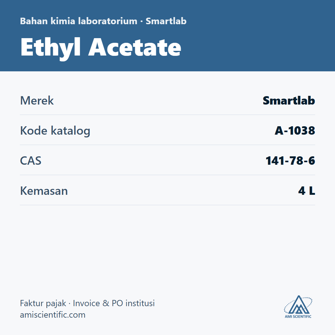 Ethyl Acetate, CAS 141-78-6, 4 L – Smartlab A-1038