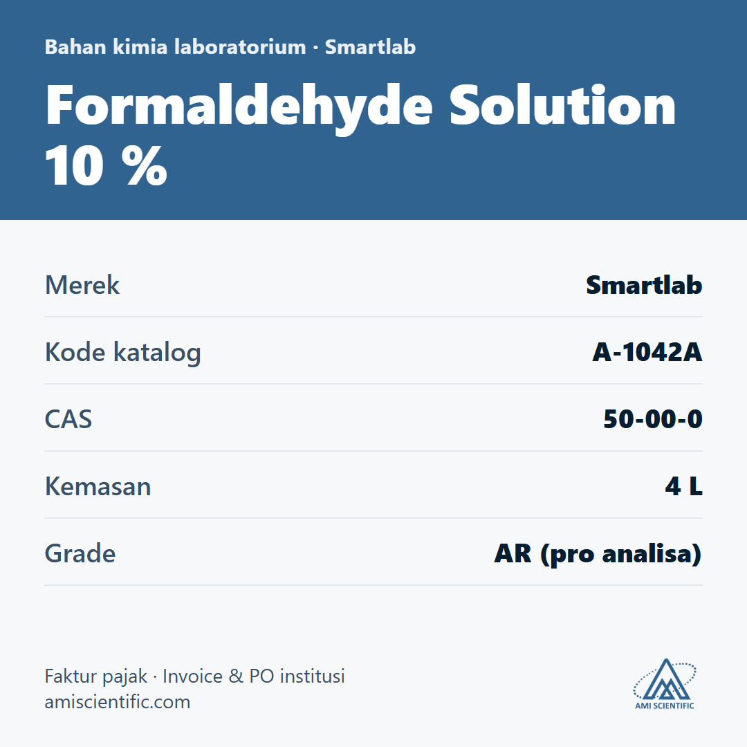 Formaldehyde Solution 10 %, CAS 50-00-0, 4 L – Smartlab A-1042A