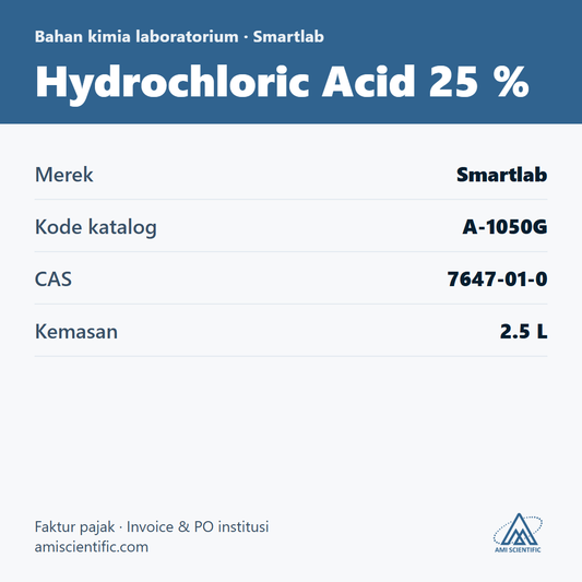 Hydrochloric Acid 25 %, CAS 7647-01-0, 2.5 L – Smartlab A-1050G