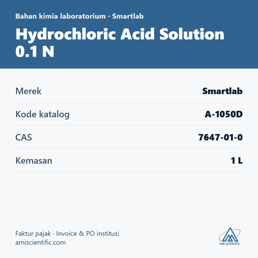 Hydrochloric Acid Solution 0.1 N, CAS 7647-01-0, 1 L – Smartlab A-1050D