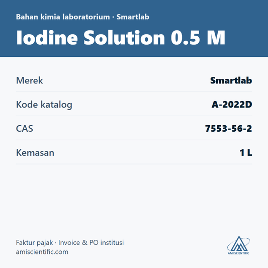 Iodine Solution 0.5 M, CAS 7553-56-2, 1 L – Smartlab A-2022D