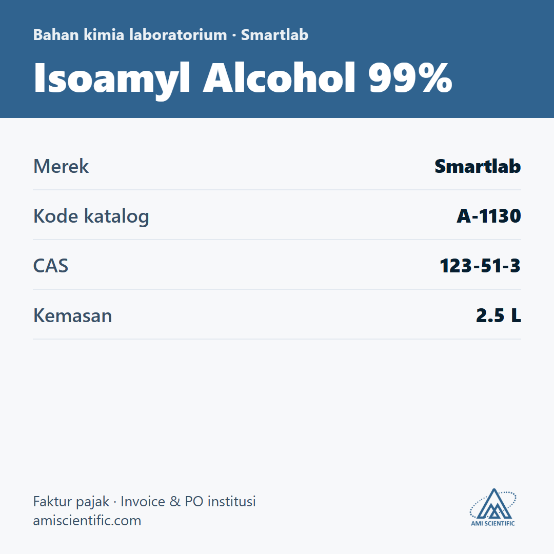 Isoamyl Alcohol 99%, CAS 123-51-3, 2.5 L – Smartlab A-1130