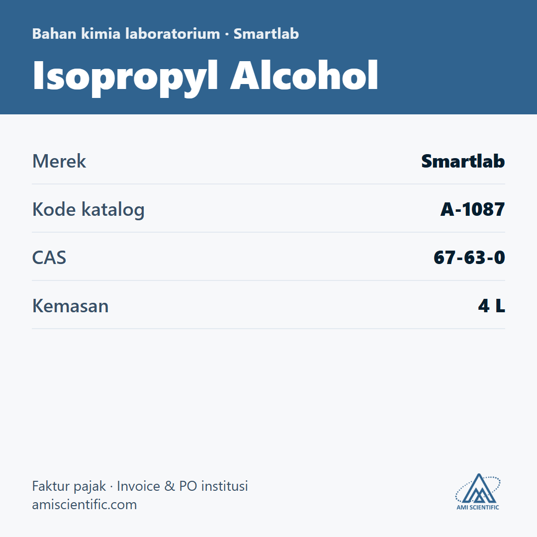 Isopropyl Alcohol, CAS 67-63-0, 4 L – Smartlab A-1087