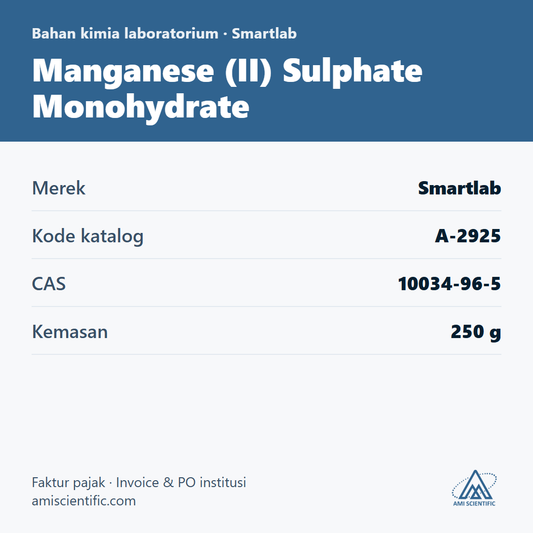 Manganese (II) Sulphate Monohydrate, CAS 10034-96-5, 250 g – Smartlab A-2925
