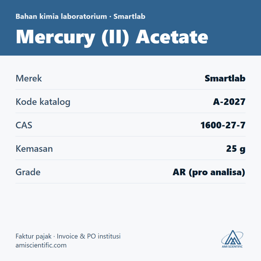 Mercury (II) Acetate, CAS 1600-27-7, 25 g – Smartlab A-2027