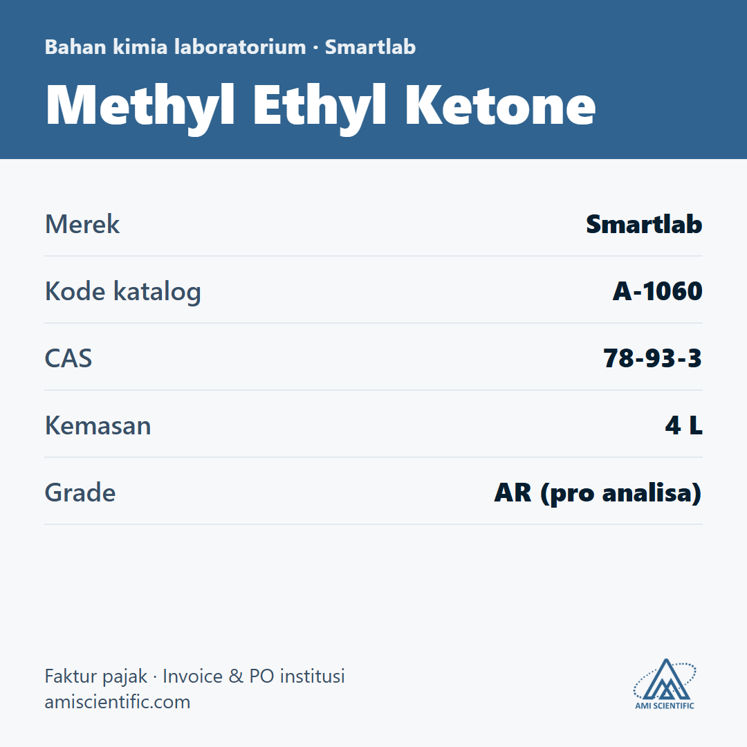 Methyl Ethyl Ketone, CAS 78-93-3, 4 L – Smartlab A-1060