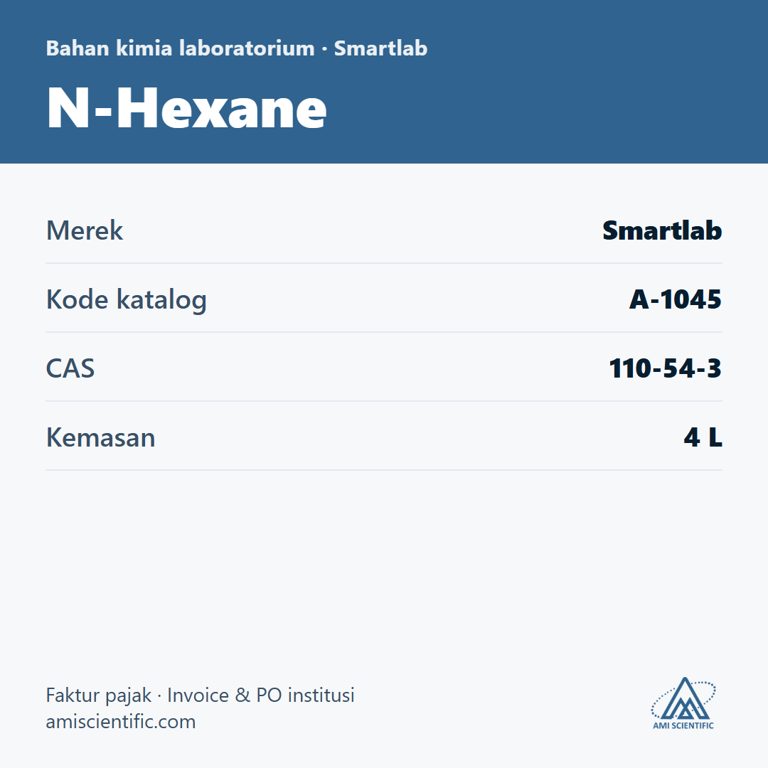N-Hexane, CAS 110-54-3, 4 L – Smartlab A-1045