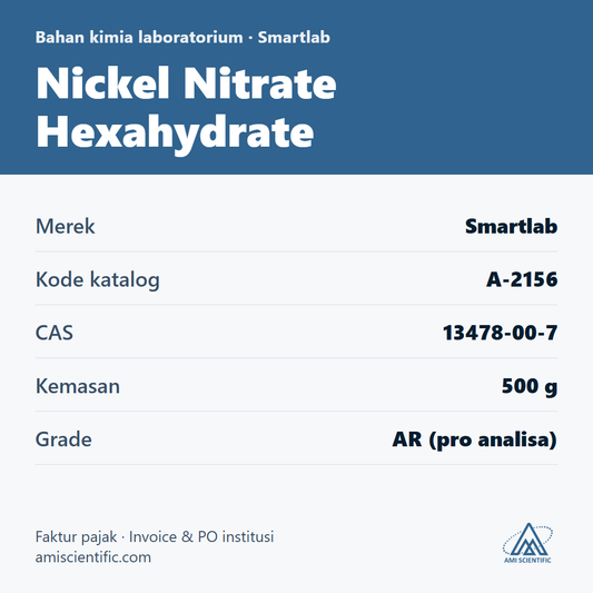 Nickel Nitrate Hexahydrate, CAS 13478-00-7, 500 g – Smartlab A-2156