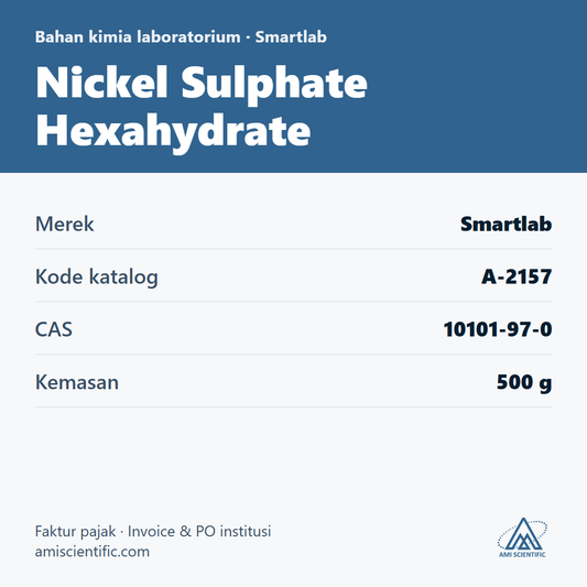 Nickel Sulphate Hexahydrate, CAS 10101-97-0, 500 g – Smartlab A-2157