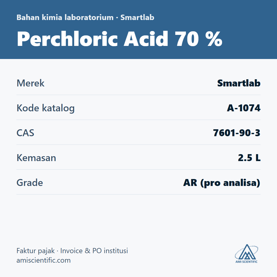 Perchloric Acid 70 %, CAS 7601-90-3, 2.5 L – Smartlab A-1074