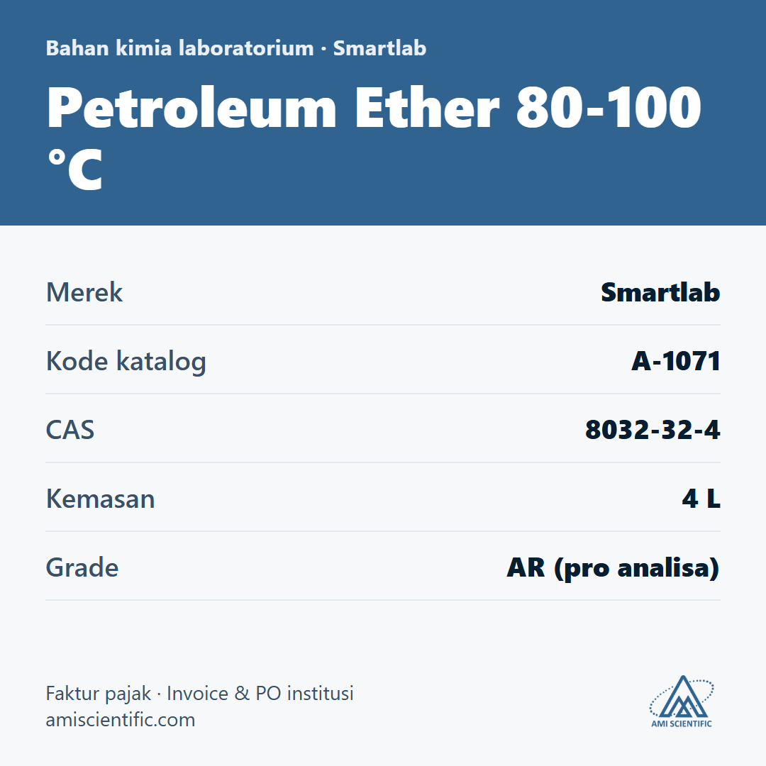 Petroleum Ether 80-100 °C, CAS 8032-32-4, 4 L – Smartlab A-1071