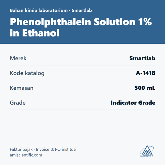 Phenolphthalein Solution 1% in Ethanol, 500 mL – Smartlab A-1418