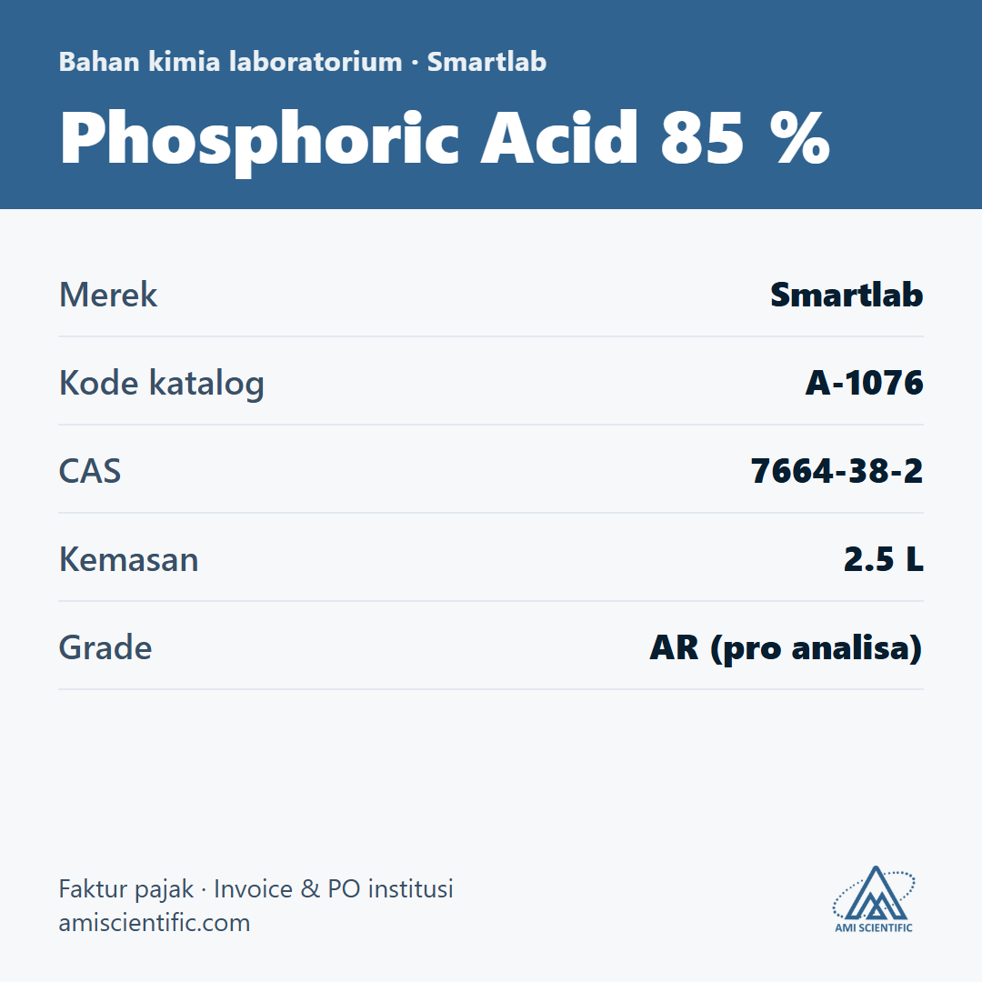 Phosphoric Acid 85 %, CAS 7664-38-2, 2.5 L – Smartlab A-1076