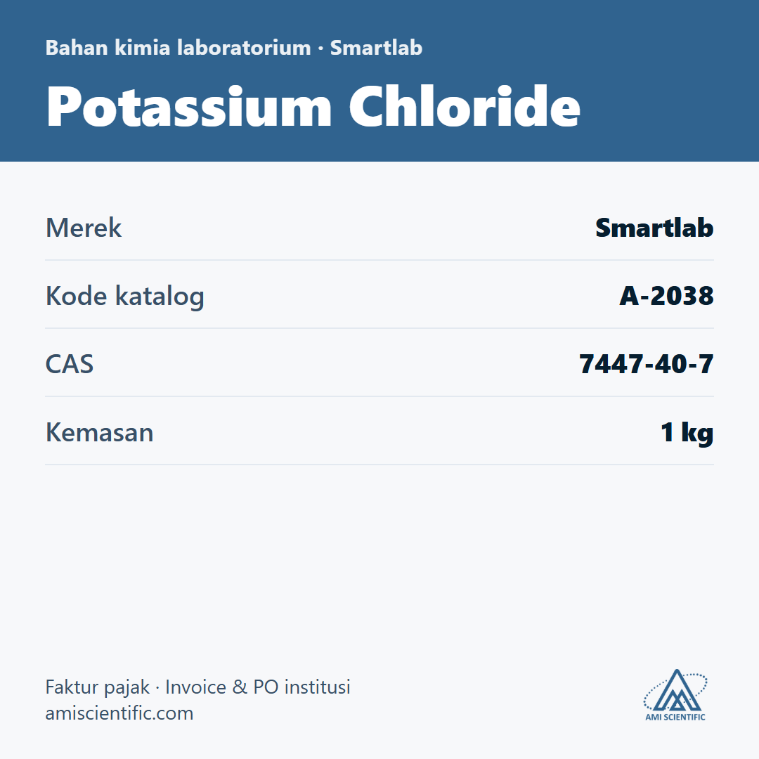 Potassium Chloride, CAS 7447-40-7, 1 kg – Smartlab A-2038