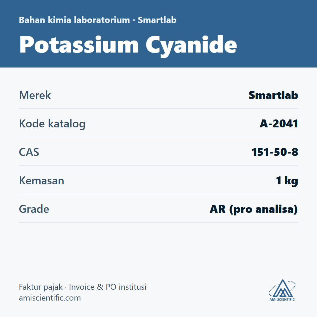 Potassium Cyanide, CAS 151-50-8, 1 kg – Smartlab A-2041