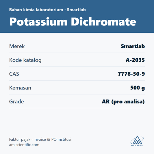 Potassium Dichromate, CAS 7778-50-9, 500 g – Smartlab A-2035