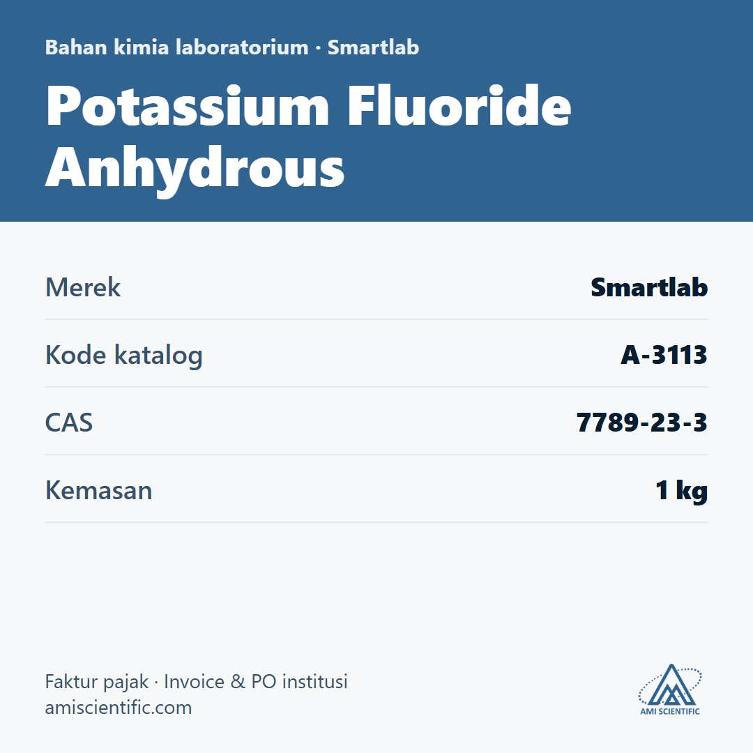 Potassium Fluoride Anhydrous, CAS 7789-23-3, 1 kg – Smartlab A-3113