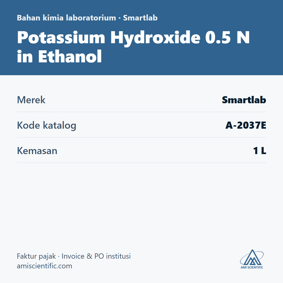 Potassium Hydroxide 0.5 N in Ethanol, 1 L – Smartlab A-2037E