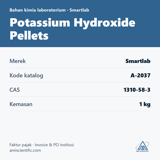 Potassium Hydroxide Pellets, CAS 1310-58-3, 1 kg – Smartlab A-2037