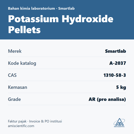Potassium Hydroxide Pellets, CAS 1310-58-3, 5 kg – Smartlab A-2037