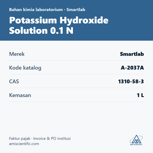 Potassium Hydroxide Solution 0.1 N, CAS 1310-58-3, 1 L – Smartlab A-2037A