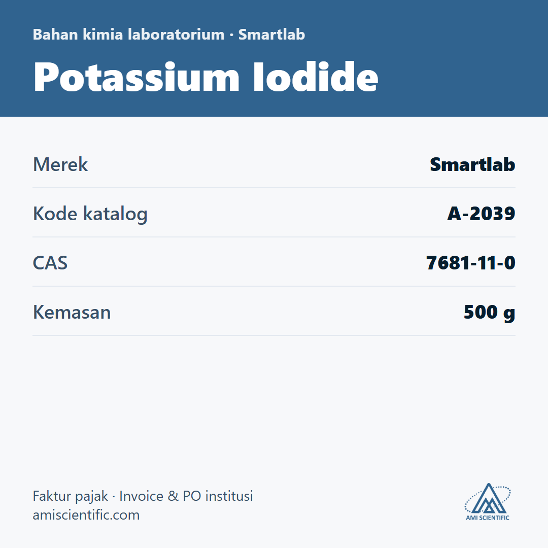 Potassium Iodide, CAS 7681-11-0, 500 g – Smartlab A-2039