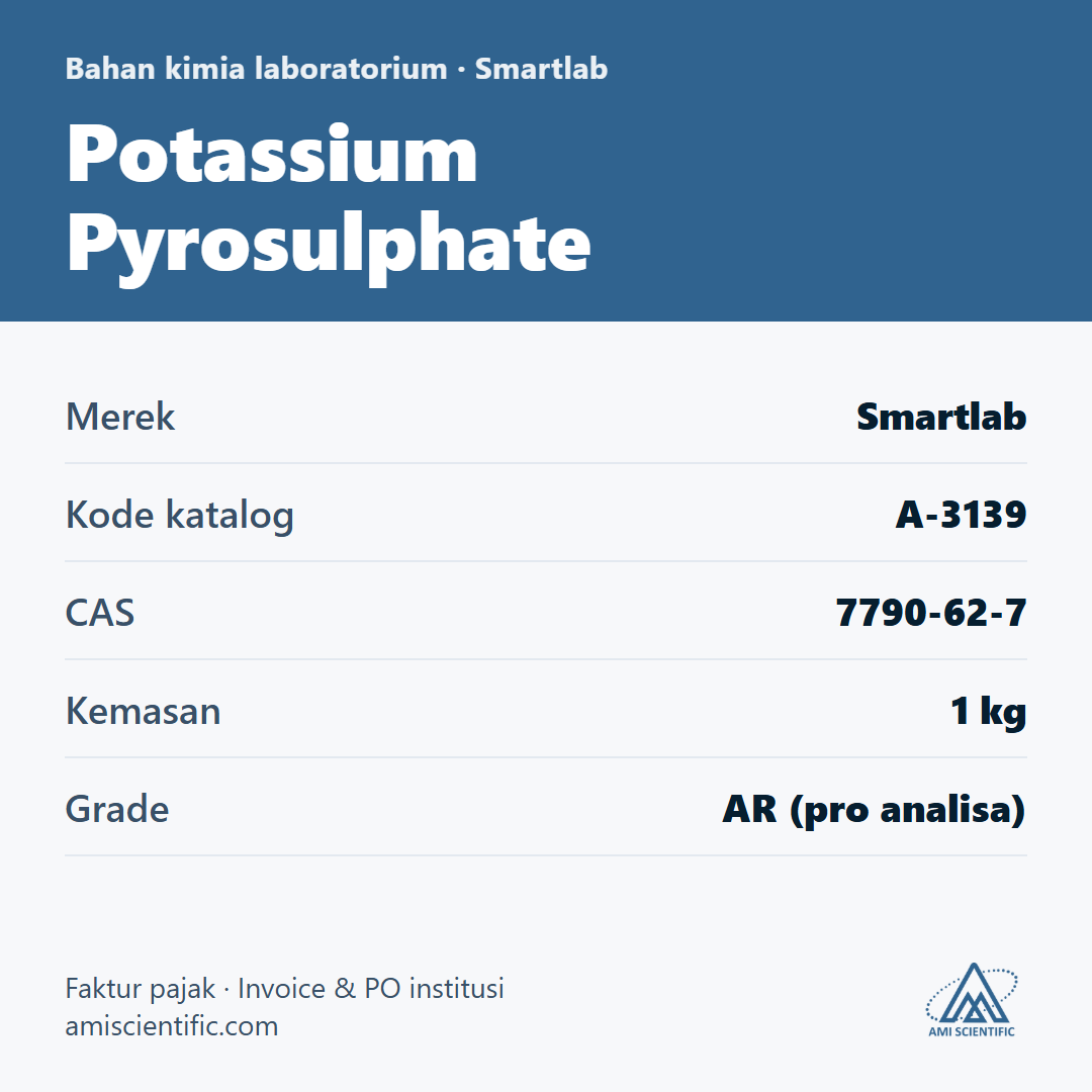 Potassium Pyrosulphate, CAS 7790-62-7, 1 kg – Smartlab A-3139