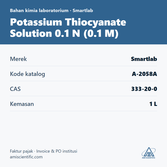 Potassium Thiocyanate Solution 0.1 N (0.1 M), CAS 333-20-0, 1 L – Smartlab A-2058A