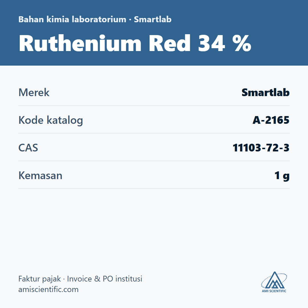 Ruthenium Red 34 %, CAS 11103-72-3, 1 g – Smartlab A-2165