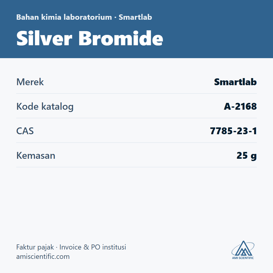 Silver Bromide, CAS 7785-23-1, 25 g – Smartlab A-2168