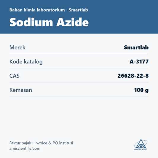 Sodium Azide, CAS 26628-22-8, 100 g – Smartlab A-3177