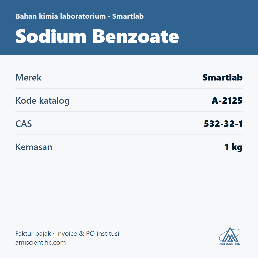 Sodium Benzoate, CAS 532-32-1, 1 kg – Smartlab A-2125