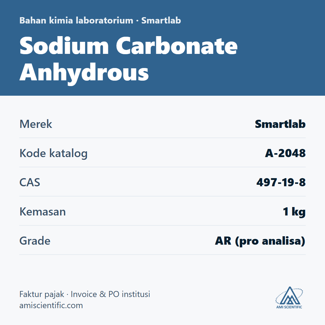 Sodium Carbonate Anhydrous, CAS 497-19-8, 1 kg – Smartlab A-2048