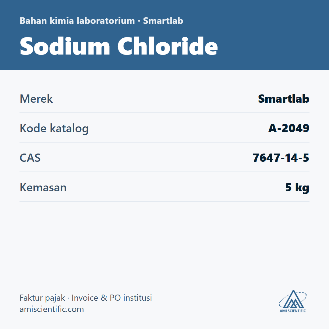 Sodium Chloride, CAS 7647-14-5, 5 kg – Smartlab A-2049
