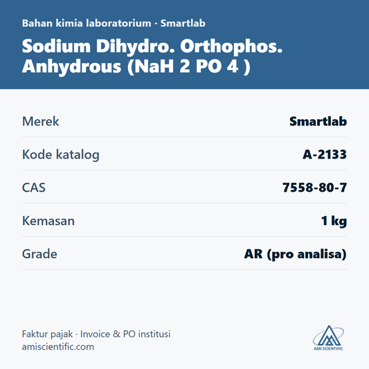 Sodium Dihydro. Orthophos. Anhydrous (NaH 2 PO 4 ), CAS 7558-80-7, 1 kg – Smartlab A-2133