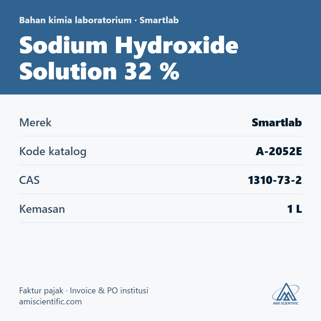 Sodium Hydroxide Solution 32 %, CAS 1310-73-2, 1 L – Smartlab A-2052E