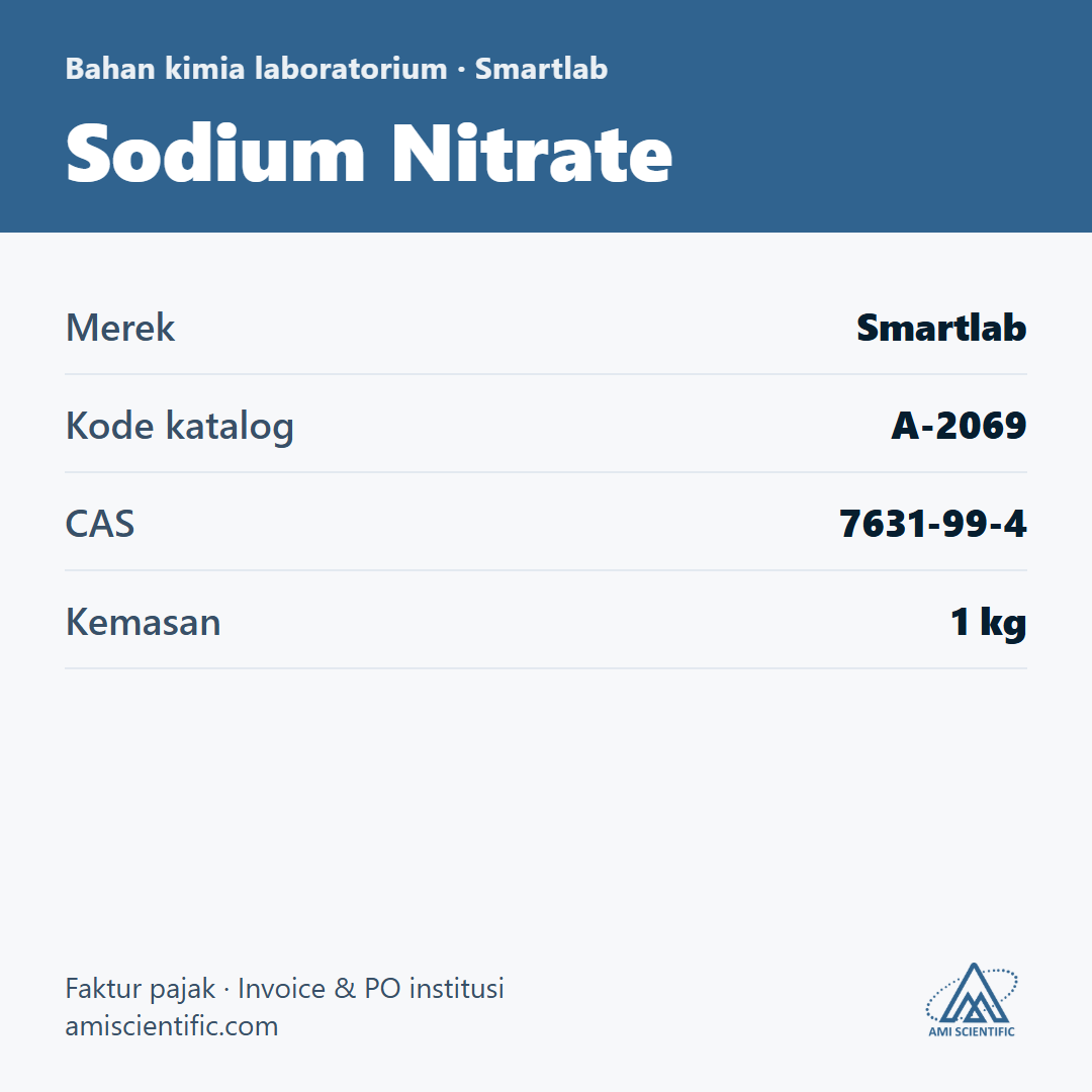 Sodium Nitrate, CAS 7631-99-4, 1 kg – Smartlab A-2069
