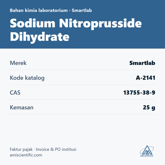 Sodium Nitroprusside Dihydrate, CAS 13755-38-9, 25 g – Smartlab A-2141