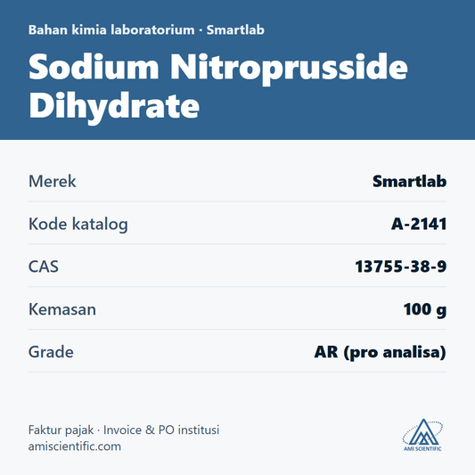 Sodium Nitroprusside Dihydrate, CAS 13755-38-9, 100 g – Smartlab A-2141
