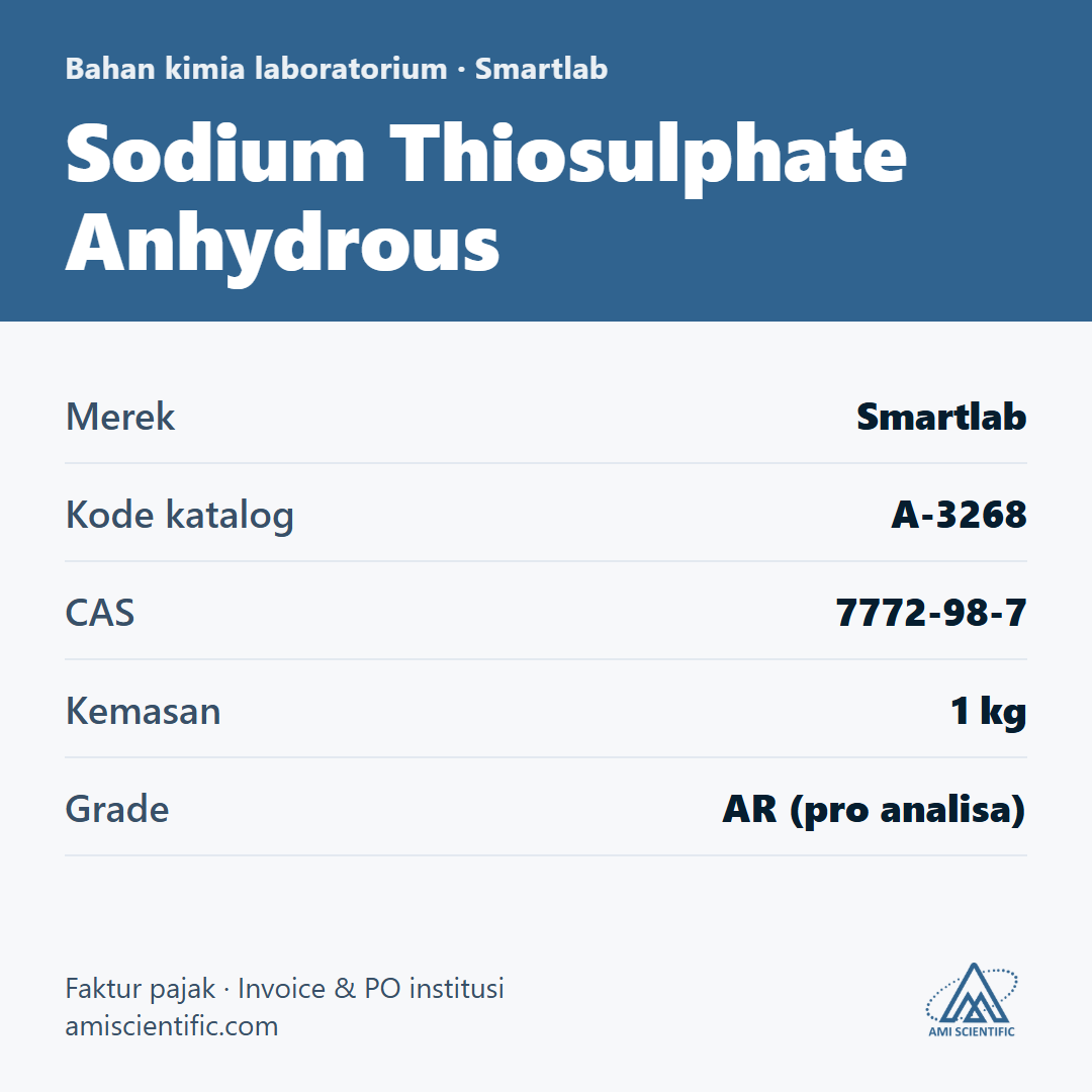 Sodium Thiosulphate Anhydrous, CAS 7772-98-7, 1 kg – Smartlab A-3268