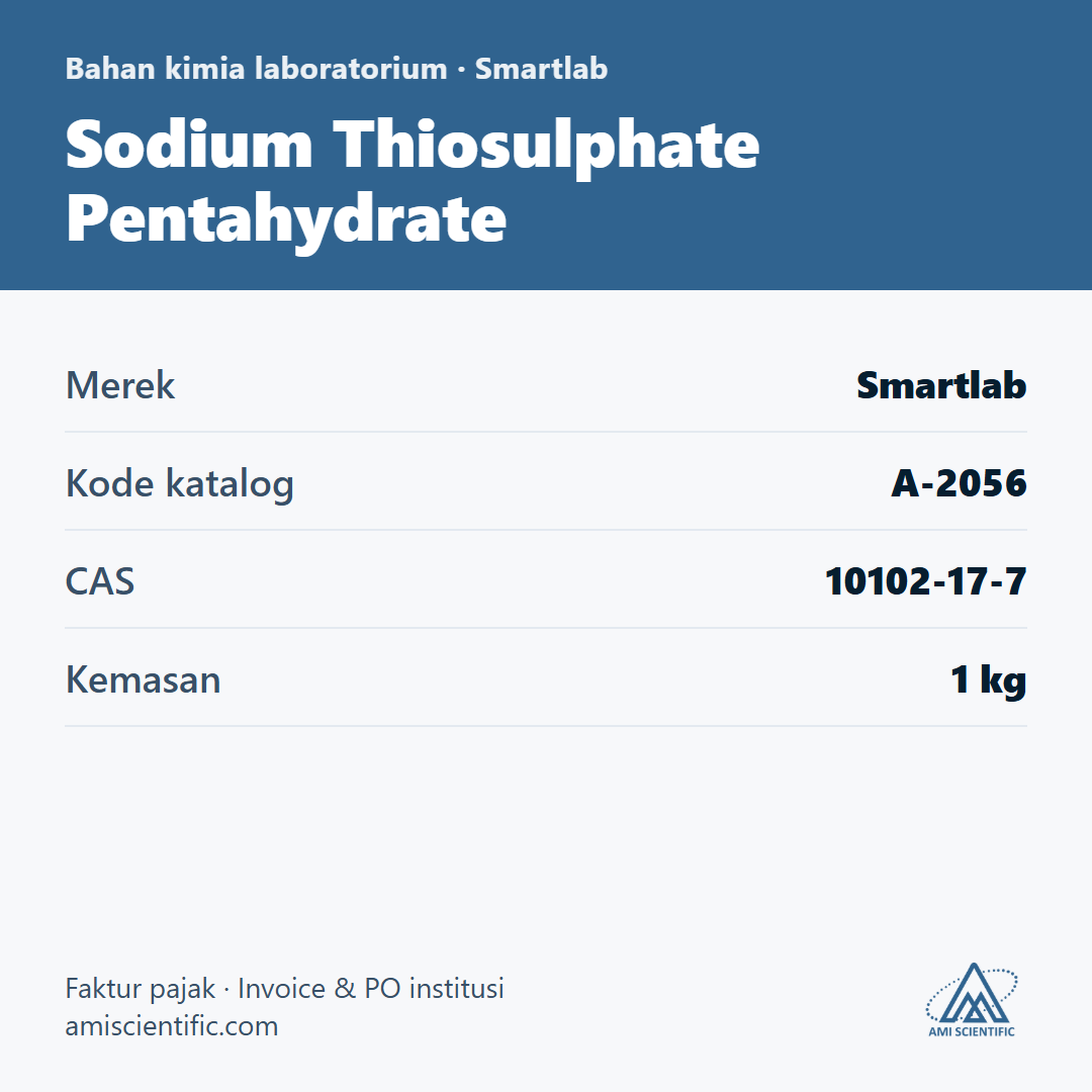Sodium Thiosulphate Pentahydrate, CAS 10102-17-7, 1 kg – Smartlab A-2056