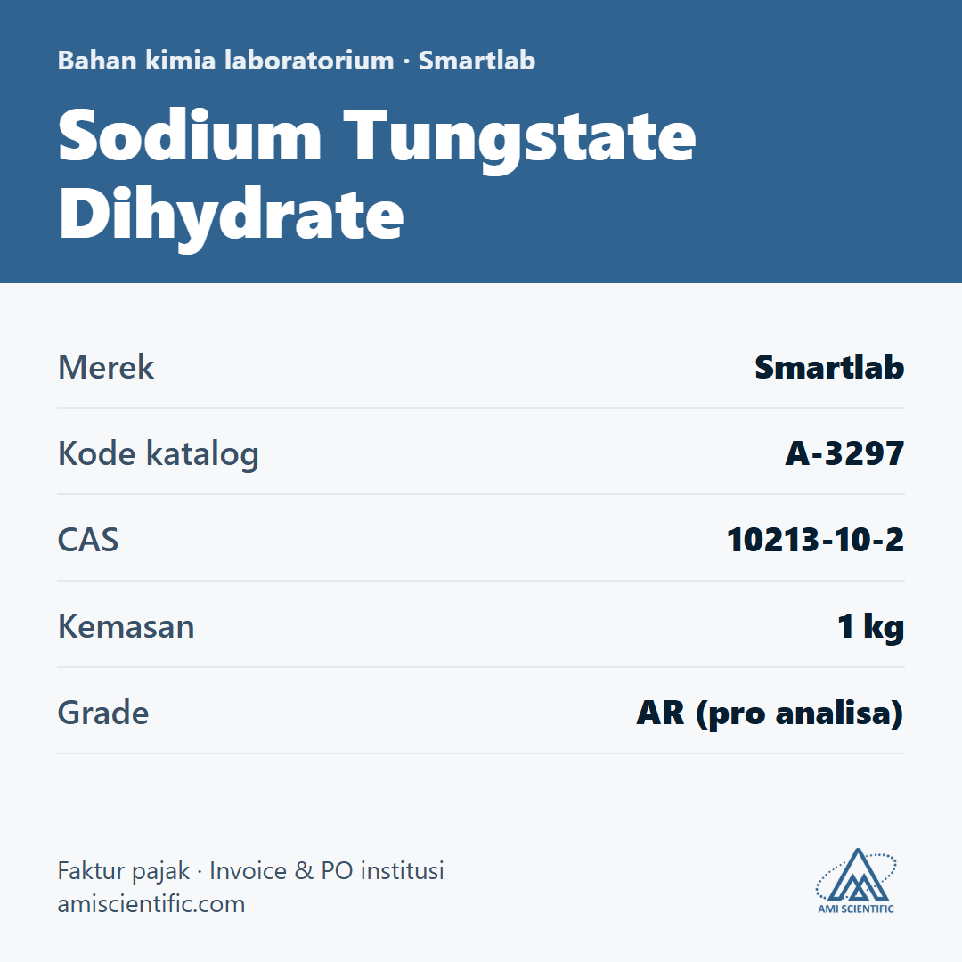 Sodium Tungstate Dihydrate, CAS 10213-10-2, 1 kg – Smartlab A-3297
